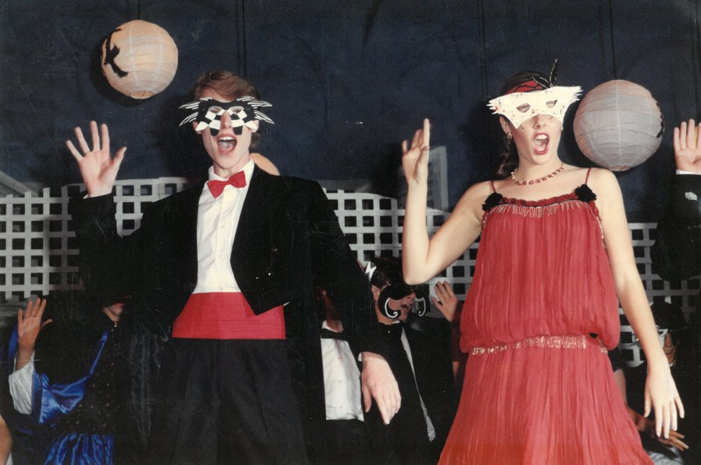 Scene from the senior school musical 'The Boy Friend', 1993