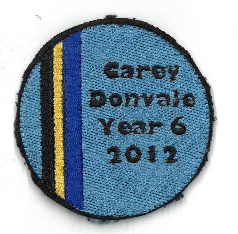 Carey Donvale Year 6 patch, 2012