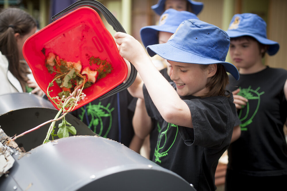 Composting at Donvale, 2013