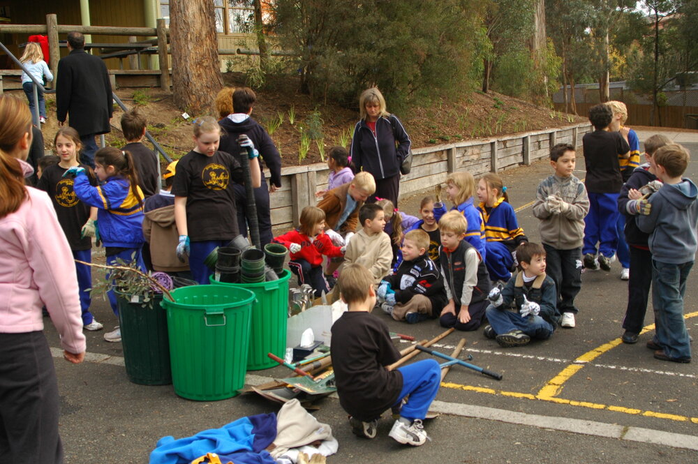 Planting of 375 native plants at Donvale on World Environment Day, 2005