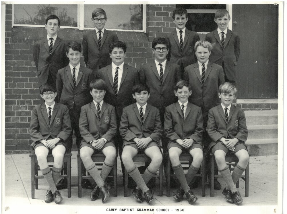 Year 8 students in Moore House, their first year in the Senior School, 1968