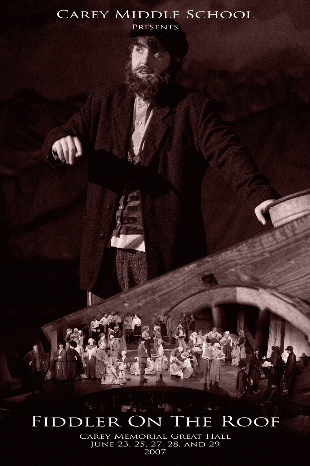 Fiddler on the Roof Middle School Musical poster, 2007