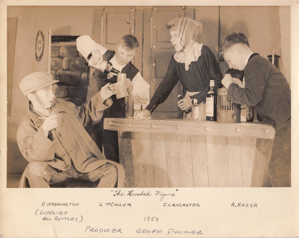 Scene from '"The Hooded Figure", 1958