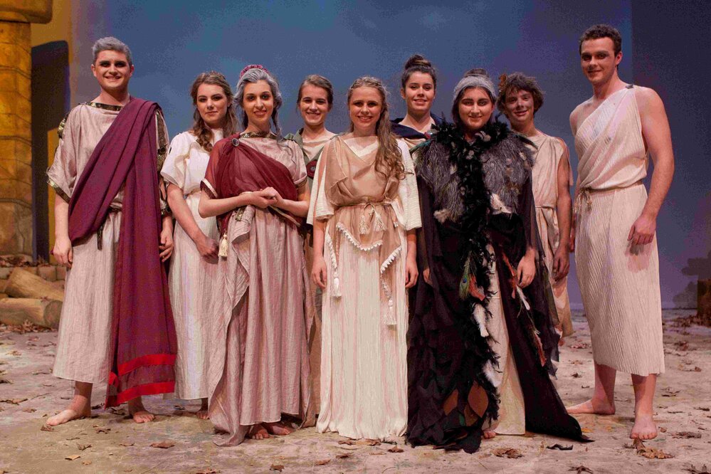 Cast from VCE Theatre Studies play, Antigone, 2011