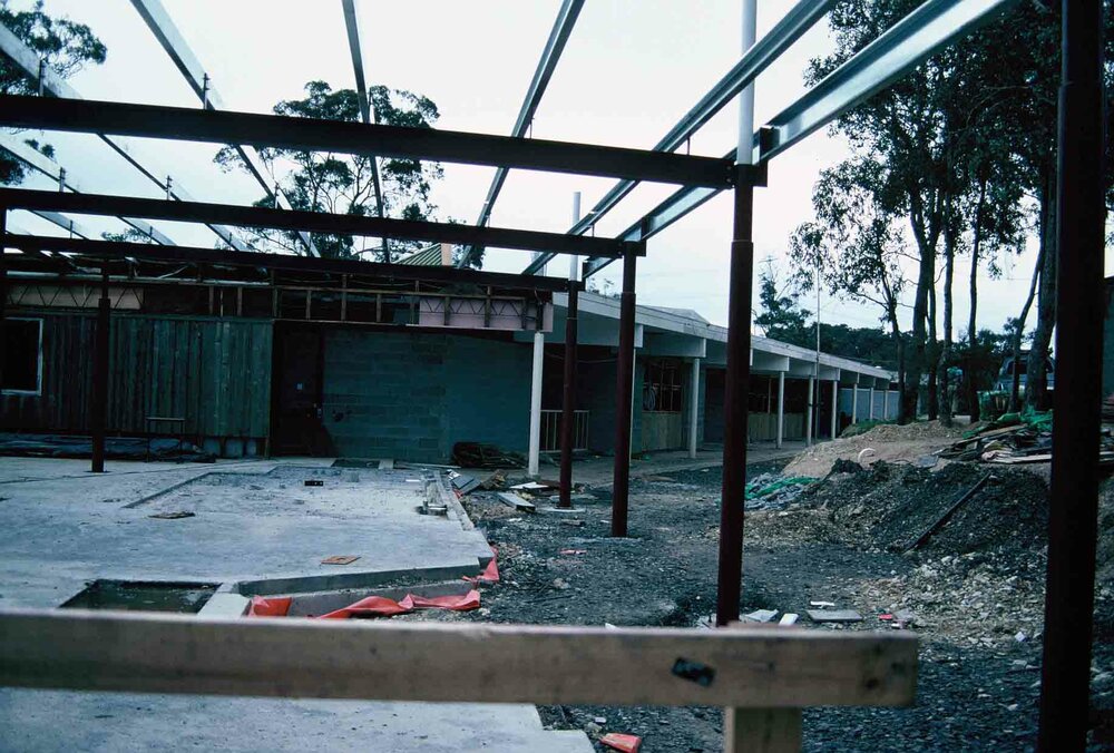 Landscaping and building works at Donvale, 1988