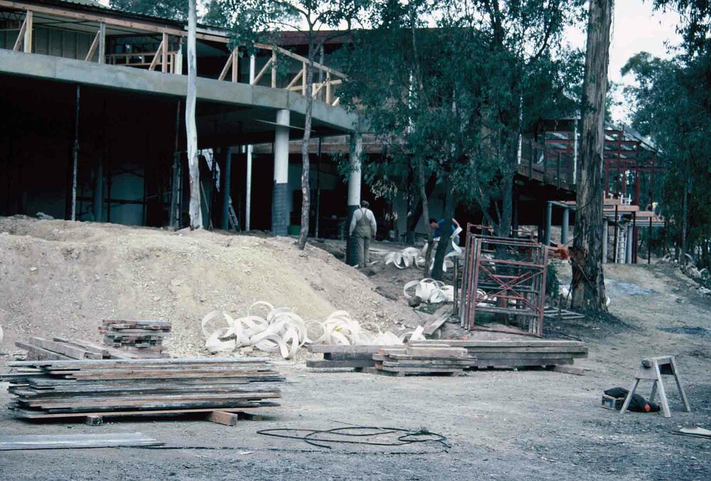 Landscaping and building works at Donvale, 1988