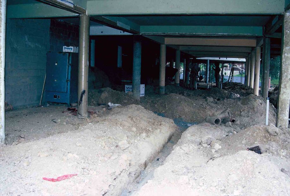 Landscaping and building works at Donvale, 1988