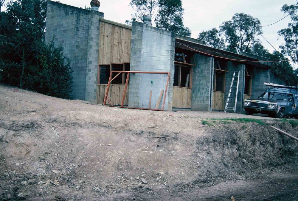 Landscaping and building works at Donvale, 1988