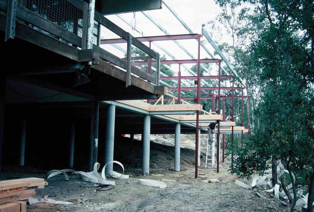 Landscaping and building works at Donvale, 1988