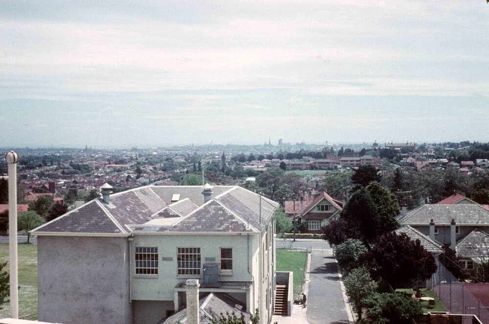 View from C Block towards city, 1958