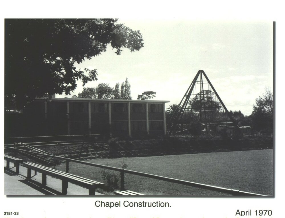 William Carey Chapel construction, 1970