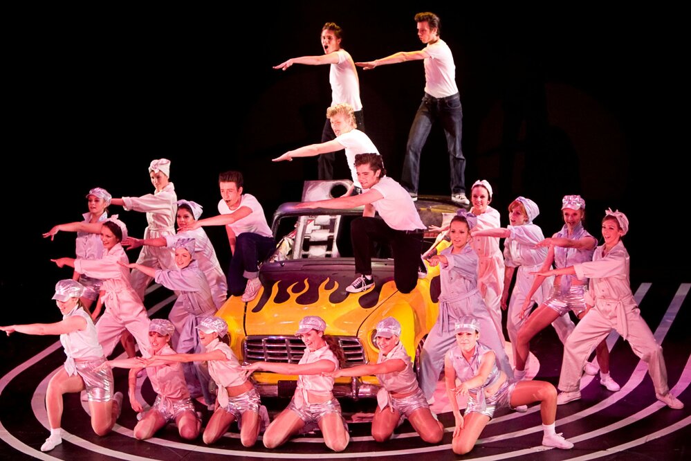 Scene from Senior School musical, Grease, 2010