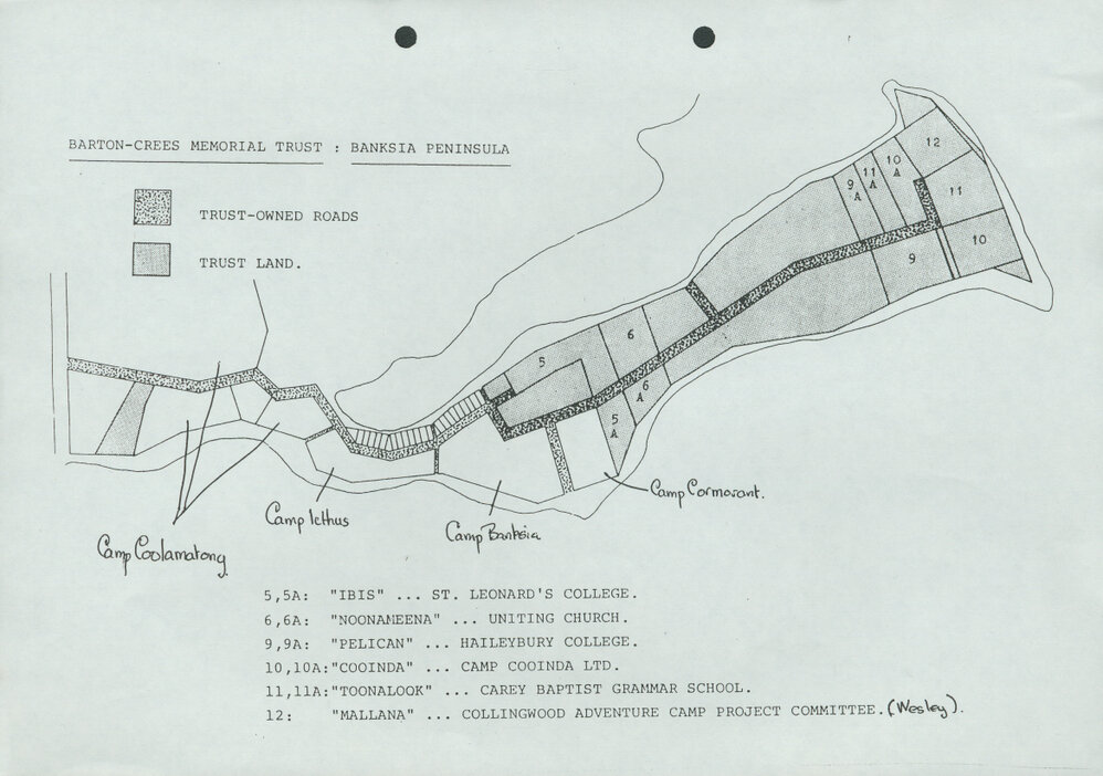 Map of the Banksia Peninsula