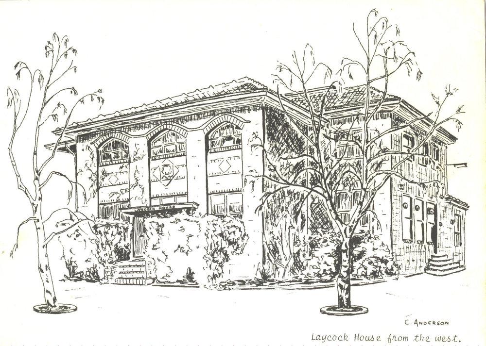 Laycock House from the west, 1977