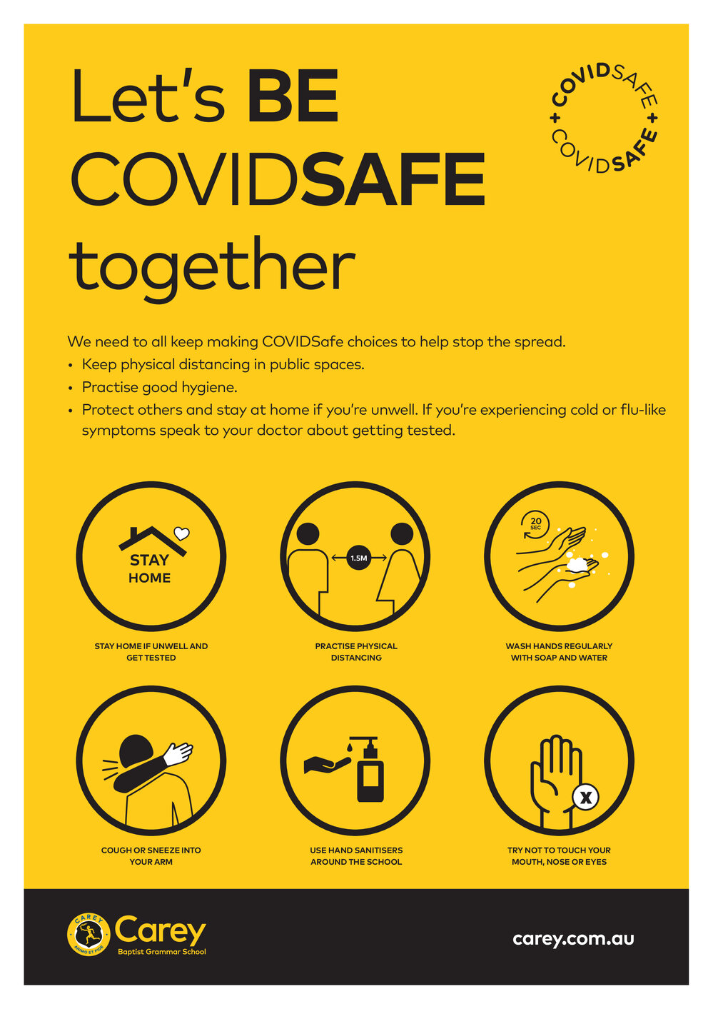 Let&rsquo;s be COVIDSAFE together, 2020
