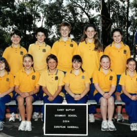 Donvale European handball team, 2004