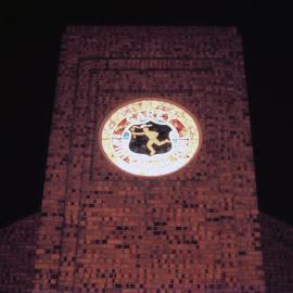 Stained glass window, Memorial Great Hall, 1959