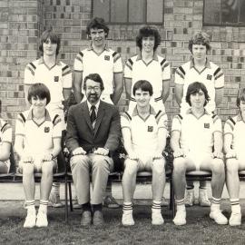 Boys' premiership tennis team, 1980