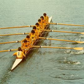 First XVIII rowing, 1980