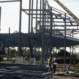 Construction of the Gerard Cramer Physical Education Centre, 1986
