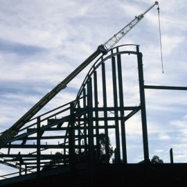 Construction of the Gerard Cramer Physical Education Centre, 1986