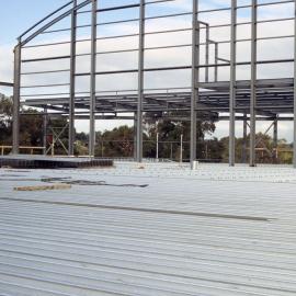 Construction of the Gerard Cramer Physical Education Centre, 1986