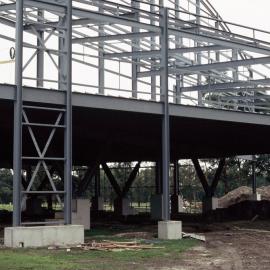 Construction of the Gerard Cramer Physical Education Centre, 1986