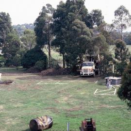 Construction of the Gerard Cramer Physical Education Centre, 1986