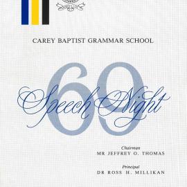 69th Speech Night Programme, 1991