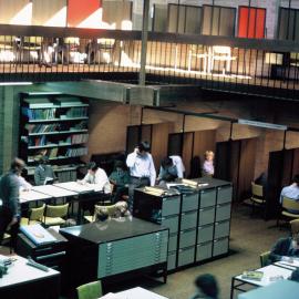 Inside Mellor Library, 1972