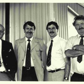 Frank Tyson, David Lord, Graham Yallop and Mick Boyes, 1984