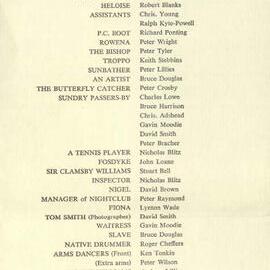 Programme for Senior School musical 'Salad Days', 1965