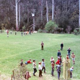 Games on oval at Mt. Evelyn, 1969
