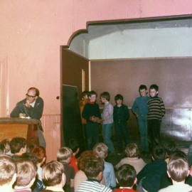 Concert in hall, 1969