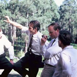 Ted Butler at Labertouche with Ian Watson, Graeme Renny, 1969
