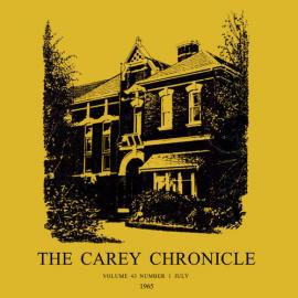 The Carey Chronicle, Vol. 43, No. 1 (July 1965)