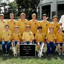 Junior School Donvale cricket team, 2005