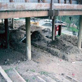 Landscaping and building works at Donvale, 1988