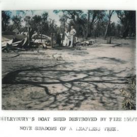 Haileybury's boatshed destroyed by fire, 1978