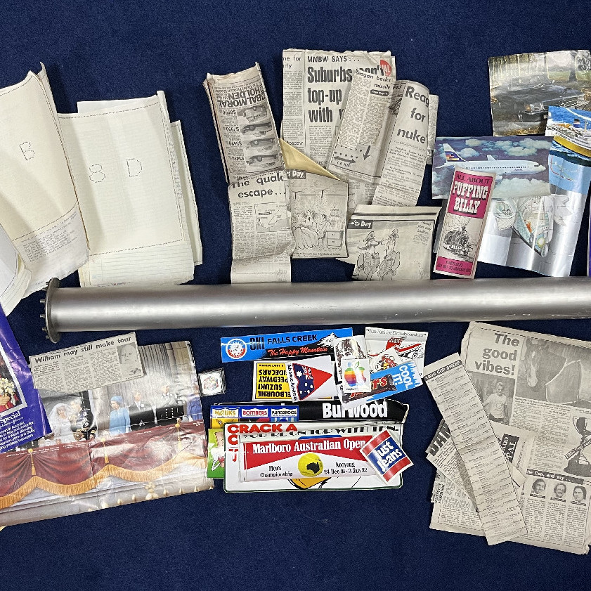 Time Capsule Prepared by Form 8 Classes in 1982