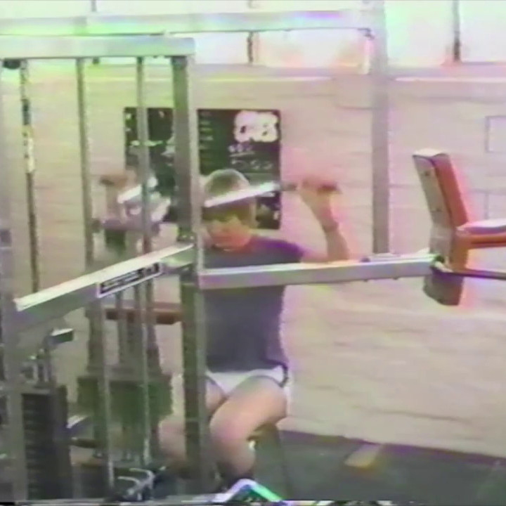 Junior Boys Rowing gym session, 1982