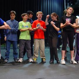 Scene from Middle School Musical 'Tin Pan Ali', 2003