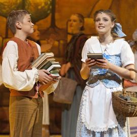 Scene from the Middle School Play 'Beauty and the Beast', 2012