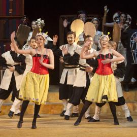 Scene from the Middle School Play 'Beauty and the Beast', 2012