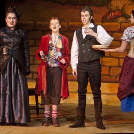 Scene from the Middle School Play 'Beauty and the Beast', 2012