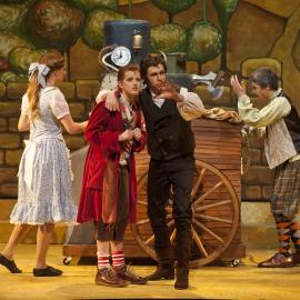 Scene from the Middle School Play 'Beauty and the Beast', 2012