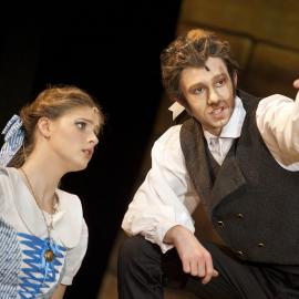 Scene from the Middle School Play 'Beauty and the Beast', 2012