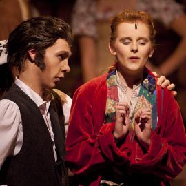 Scene from the Middle School Play 'Beauty and the Beast', 2012