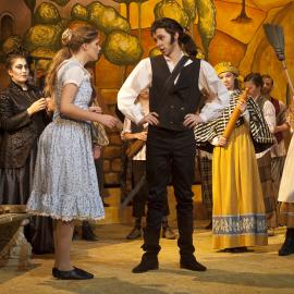 Scene from the Middle School Play 'Beauty and the Beast', 2012