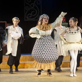 Scene from the Middle School Play 'Beauty and the Beast', 2012